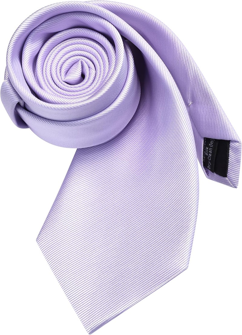 Branduce 63'' XL Tie Mens Extra Long Solid Woven Necktie for Men Big and Tall + Gift Box - Image 3